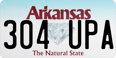 AR license plate 304UPA
