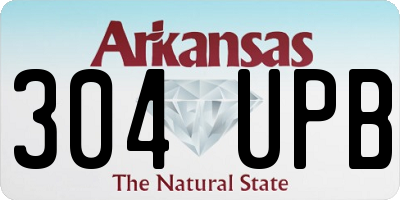 AR license plate 304UPB