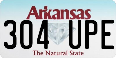 AR license plate 304UPE