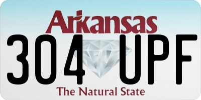 AR license plate 304UPF