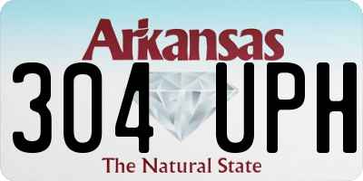 AR license plate 304UPH