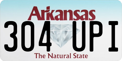 AR license plate 304UPI