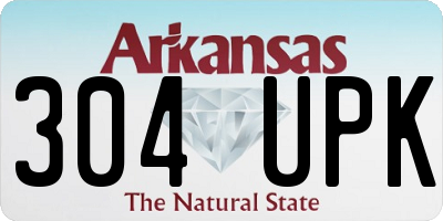 AR license plate 304UPK