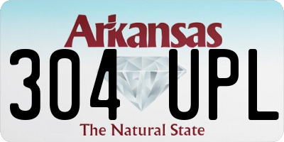 AR license plate 304UPL