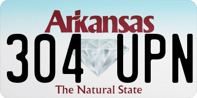 AR license plate 304UPN