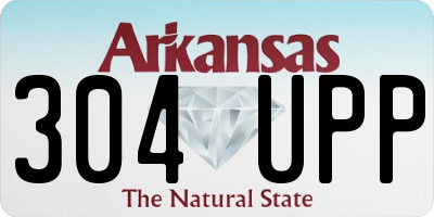 AR license plate 304UPP