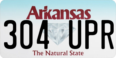AR license plate 304UPR