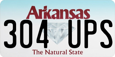 AR license plate 304UPS