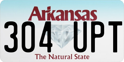 AR license plate 304UPT