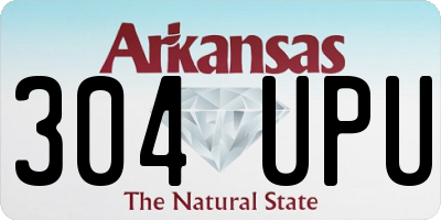 AR license plate 304UPU