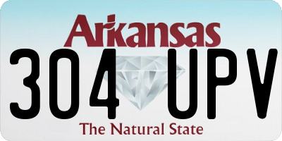 AR license plate 304UPV