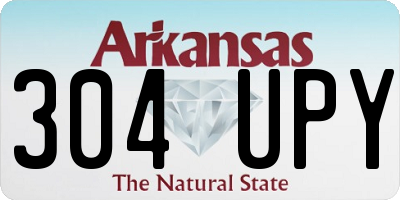AR license plate 304UPY