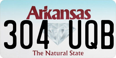 AR license plate 304UQB