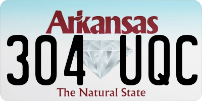 AR license plate 304UQC