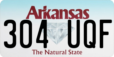 AR license plate 304UQF