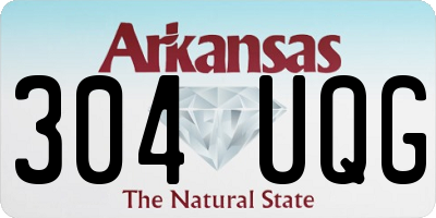 AR license plate 304UQG