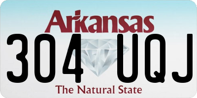 AR license plate 304UQJ
