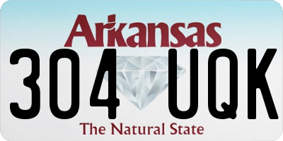 AR license plate 304UQK