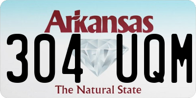 AR license plate 304UQM