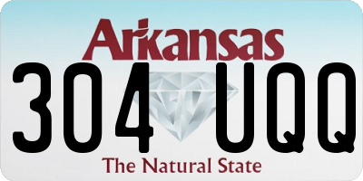 AR license plate 304UQQ