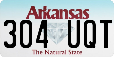 AR license plate 304UQT
