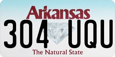 AR license plate 304UQU
