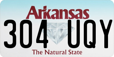 AR license plate 304UQY