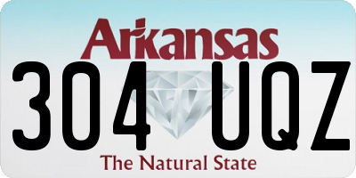 AR license plate 304UQZ
