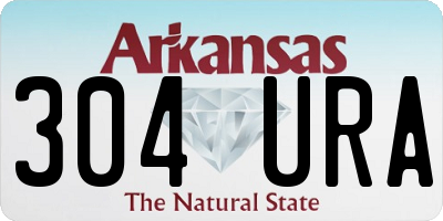 AR license plate 304URA