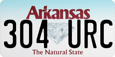 AR license plate 304URC