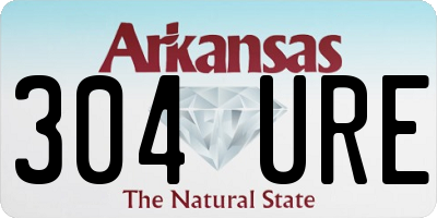 AR license plate 304URE