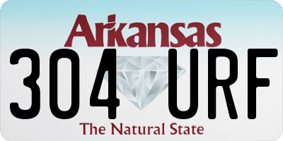 AR license plate 304URF