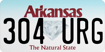AR license plate 304URG
