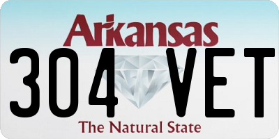 AR license plate 304VET