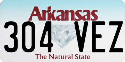 AR license plate 304VEZ