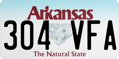 AR license plate 304VFA