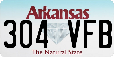 AR license plate 304VFB