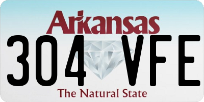 AR license plate 304VFE