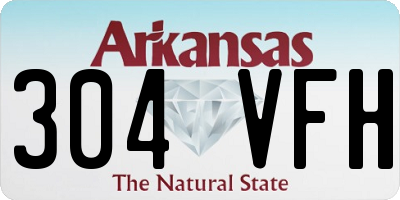AR license plate 304VFH