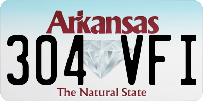 AR license plate 304VFI