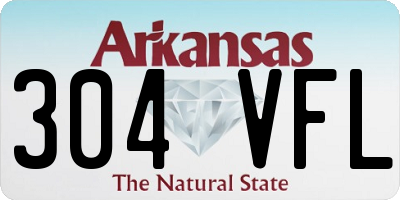 AR license plate 304VFL