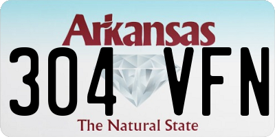 AR license plate 304VFN