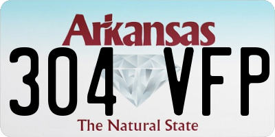 AR license plate 304VFP