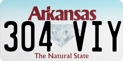 AR license plate 304VIY
