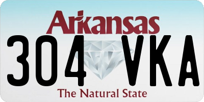 AR license plate 304VKA
