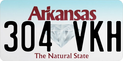 AR license plate 304VKH