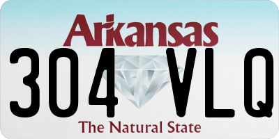 AR license plate 304VLQ