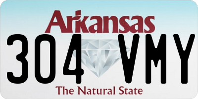 AR license plate 304VMY