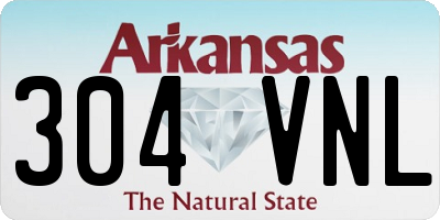 AR license plate 304VNL