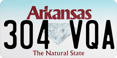 AR license plate 304VQA